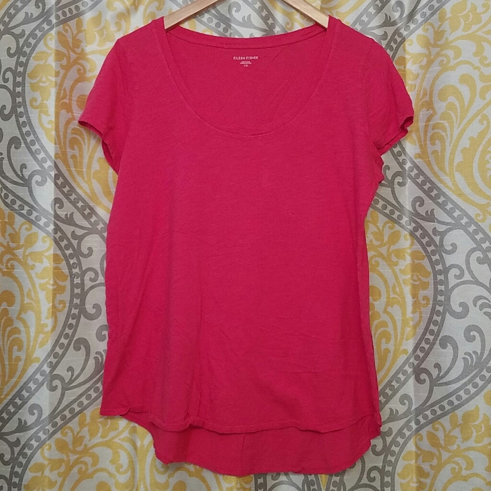 Eileen Fisher Pink Shirt, Large